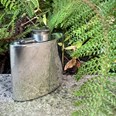 4oz Plain Pewter Kidney Hip Flask With Captive Top 4oz Plain Pewter Kidney Hip Flask With Captive Top