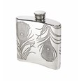 4oz Peacock Pewter Kidney Hipflask 4oz Peacock Pewter Kidney Hipflask
