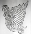 Irish Harp One Pint Pewter Tankard Harp stampling on the tankard