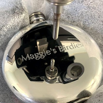 6oz Round Pewter Love Skull Flask 6oz Round Pewter Love Skull Flask