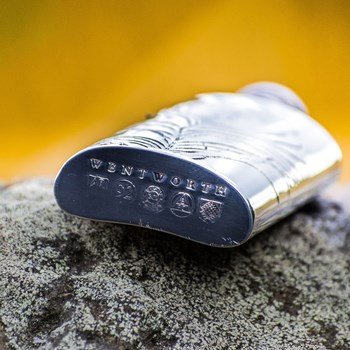 2oz Peacock Pewter Purse Flask 2oz Peacock Pewter Purse Flask