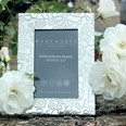 Large Yorkshire Rose 7"X5" Pewter Picture Frame Large Yorkshire Rose 7"X5" Pewter Picture Frame