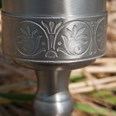 Medieval Antique Finish Pewter Goblet