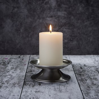 Medieval Antique Finish Pewter Candle Holder Medieval Antique Finish Pewter Candle Holder