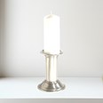 Small Antique Finish Pewter Pillar Candle Holder Small Antique Finish Pewter Pillar Candle Holder