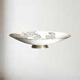 Acanthus Pattern Pewter Bowl