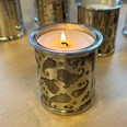 Paisley Pewter Candle Votive Holder