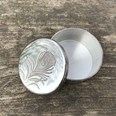 Small Peacock Pewter Trinket Pill Box Small Peacock Pewter Trinket Pill Box