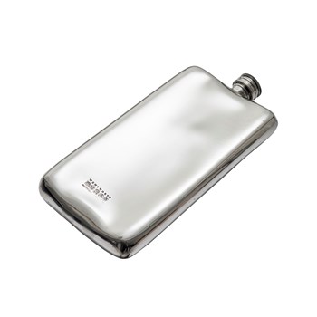 17oz Plain Pewter Pocket Flask