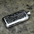 Small Retro Pewter Pocket Flask Small Retro Pewter Pocket Flask