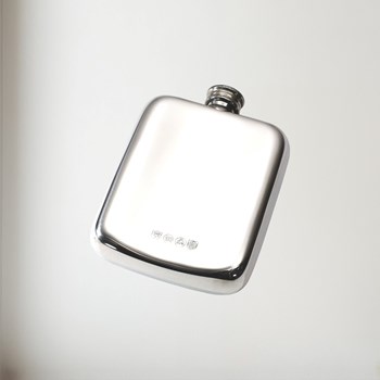 4oz Plain Pewter Pocket Flask 4oz Plain Pewter Pocket Flask