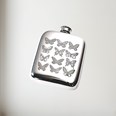 4oz Butterfly Pewter Pocket Flask