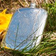 6oz Usquabae Thistle Skull And Hearts Pewter Pocket Flask 6oz Usquabae Thistle Skull And Hearts Pewter Pocket Flask