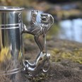 Lion Handle One Pint Pewter Tankard Lion Handle One Pint Pewter Tankard