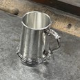 Standard Lined Fancy Handle One Pint Pewter Tankard Standard Lined Fancy Handle One Pint Pewter Tankard