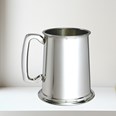 Prince Of Wales Feathers One Pint Pewter Tankard