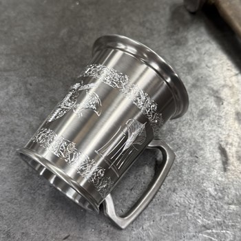 One Pint Viking Ship Design Tankard | Viking Ship Design Tank