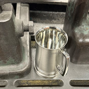 Hereford X Range Heavy Satin One Pint Pewter Tankard Hereford X Range Heavy Satin One Pint Pewter Tankard