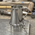 Plain Scroll Handle One Pint Pewter Tankard Plain Scroll Handle One Pint Pewter Tankard