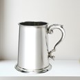 Plain Scroll Handle One Pint Pewter Tankard Plain Scroll Handle One Pint Pewter Tankard