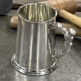 Thistle Handle One Pint Pewter Tankard