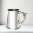 Thistle Handle One Pint Pewter Tankard