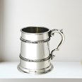 Half Pint Double Celtic Band Pewter Tankard Half Pint Double Celtic Band Pewter Tankard