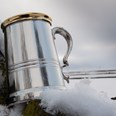 One Pint X Range Pewter And Brass Worcester Tankard 419X X range Brass worcester in snow