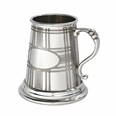 Quarter Pint Tartan Pewter Baby Mug