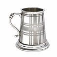 Quarter Pint Tartan Pewter Baby Mug