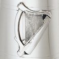 Irish Harp Badge One Pint Pewter Tankard Irish Harp Badge One Pint Pewter Tankard