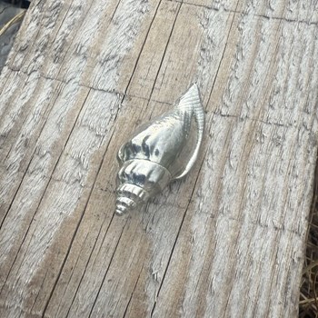 Cast Medium Sea Snail Ornament Cast Medium Sea Snail Ornament