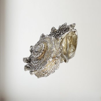 Cast Pewter Spikey Shell Ornament