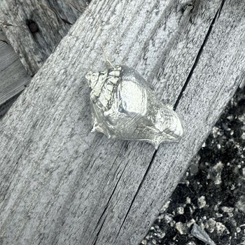 Cast Pewter Spikey Sea Snail Ornament