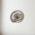 Cast Pewter Large Flat Spiral Ornament