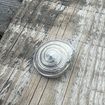 Cast Pewter Large Flat Spiral Ornament Cast Pewter Large Flat Spiral Ornament
