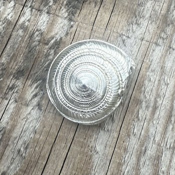 Cast Pewter Large Flat Spiral Ornament