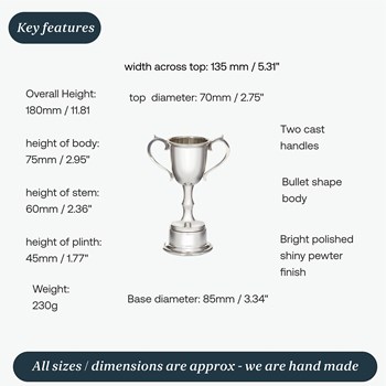 Replica Pewter Bullet Trophy Replica Pewter Bullet Trophy