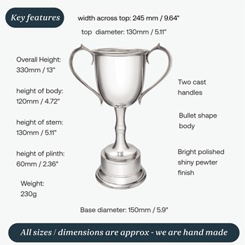 XXL Pewter Bullet Trophy