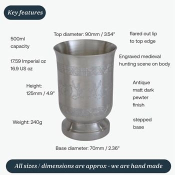 Medieval Hunting Scene Drinking Cup Medieval Hunting Scene Drinking Cup