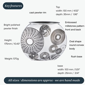 Millstones Large Round Vase Millstones Large Round Vase