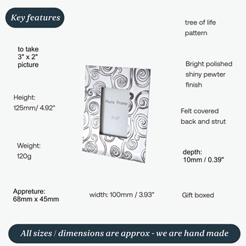 Tree Of Life 2"X3" Mini Picture Frame