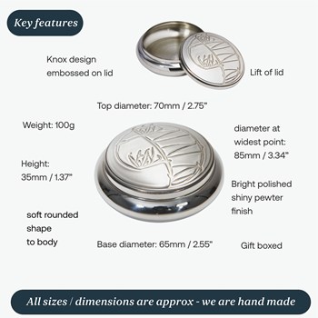 Knox Pewter Trinket Box Knox Pewter Trinket Box