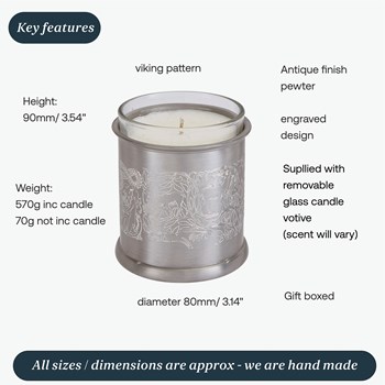 Viking Design Candle Votive | Viking Design Candle Votive