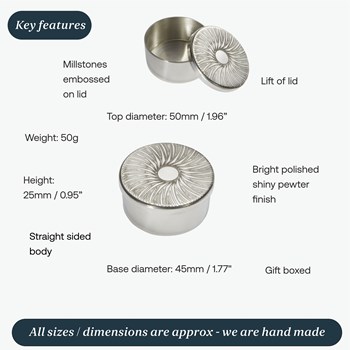 Small Millstones Trinket Box Small Millstones Trinket Box