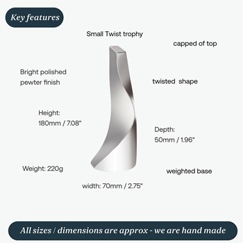 Small Twist Trophy By Catherine Tutt