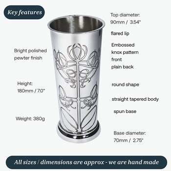 Knox Pewter Flower Vase