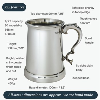 Vanguard Heavy One Pint Tankard