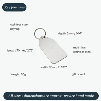 Stainless Steel Keyring