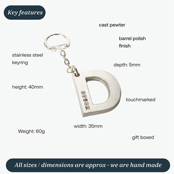 Initial D Touchmarked Pewter Keyring